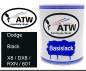 Preview: Dodge, Black, X8 / DX8 / RXN / 601: 1L Lackdose, von ATW Autoteile West.